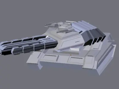 Sci fi Fighter Tank 3D print model