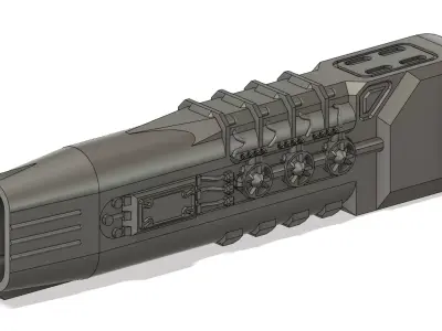Plasma Cannon V2 3D print model
