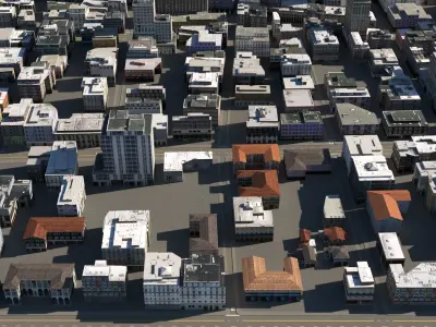 City 114 Low-poly 3D model