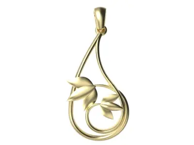 Wirework Drop Pendant 3D print model