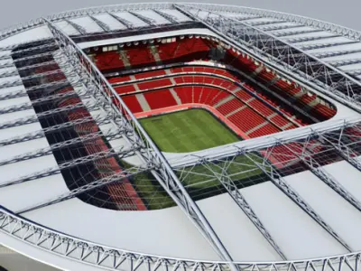 Soccer Stadium 3D model