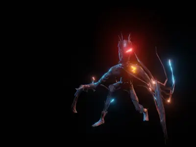 Hunter Monster Rock Free low-poly 3D model