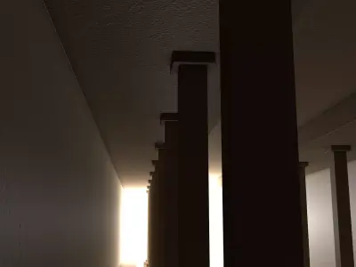 Medieval Corridor 3D model