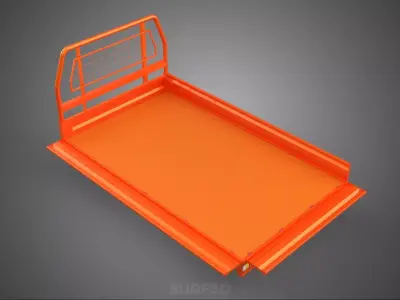 UTE HEADBOARD TAILGATE DROP SIDE LOAD BED BODY PICKUP TRUCK DOOR 3D model