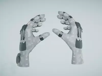 Sci Fi VR Hand Low-poly 3D model