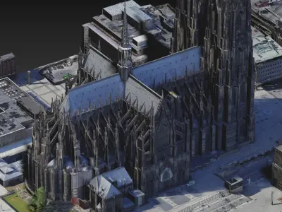 Cologne Cathedral Hohe Domkirche St Petrus 3D Scan 3D model