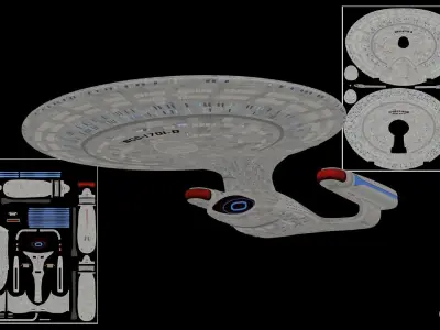 USSEnterpriseNCC1701D 3D model