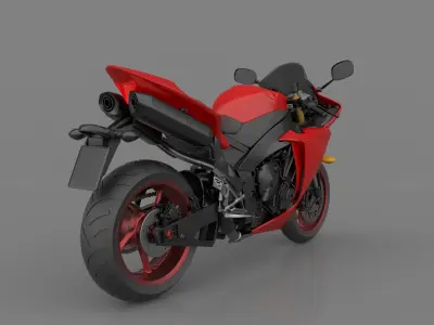 Yamaha YZF R1 2011-2014 3D Model Ready to Print STL File 3D print model