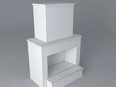 Standard Fireplace Free 3D model