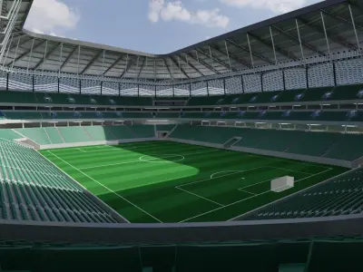 Education city stadium 2022 fifa world cup qatar 3D model