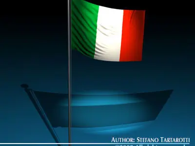 Flag Italy 3D model