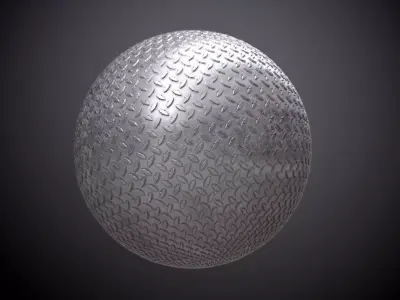 Metal Kick Plate Seamless PBR Texture Texture