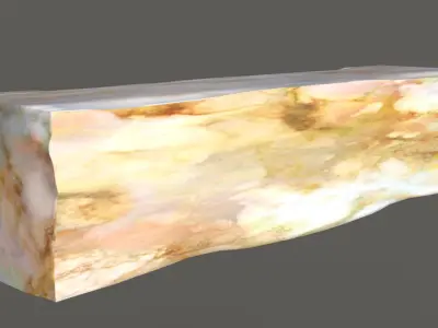 Long block to go with stone arch set for stacking Free 3D model