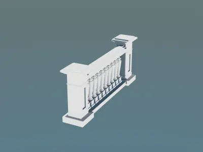 Balcony Railing 3D print model