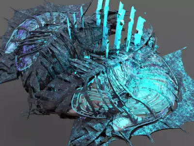 Phantom ghost ship base 1  3D model