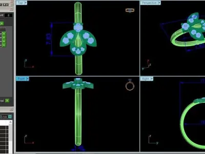 Women ring 3D print model