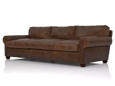 96 Lancaster Leather Sofa 3D model