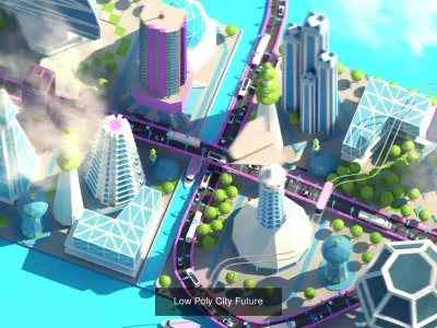 Low poly City Pack get
