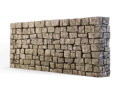 Forge Stone Wall 3D model
