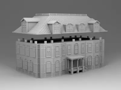 Chicago house 3D print model