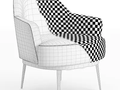 MOOD SOFA CHAIR Low-poly 3D model