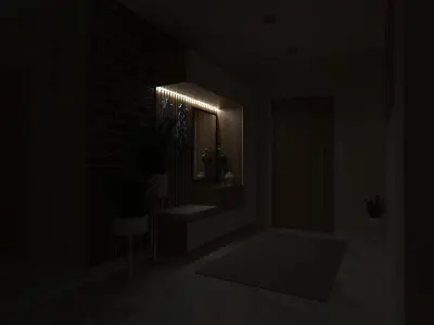 MODERN ENTRANCE HALL DESIGN 3D model