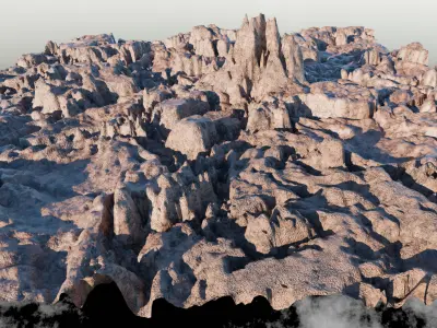 Mountain Range 3D model