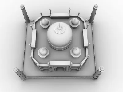 Taj Mahal 3D model