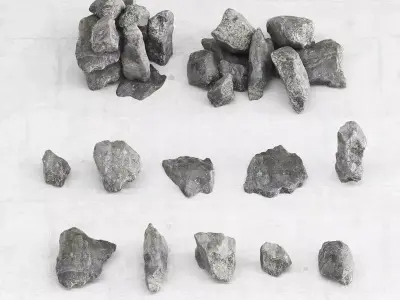 Rock stone collection n10 3D model