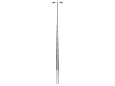 Concrete Lamp Post - Light Pole - Light Post - Street Light 14 3D model