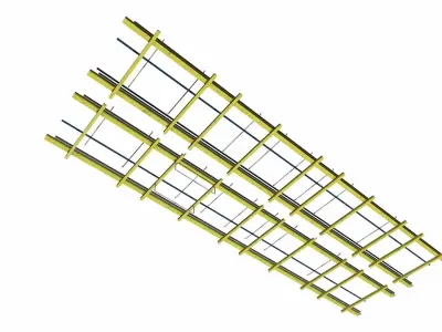 Roof Support Pipe Low-poly 3D model