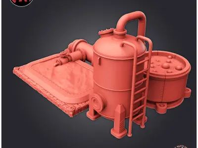 Toxic Waste Deposit 3D print model