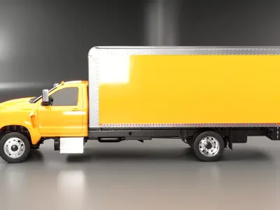 Generic Light Duty Box Truck 3D model