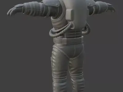 Astronaut Spacesuit 3D Model 3D model