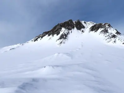 Snow Mountain 15 Low-poly 3D model