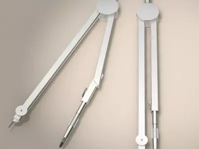 Compass measuring tool 3D model
