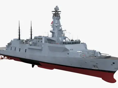  British Combat Frigate Type 26 Grey 