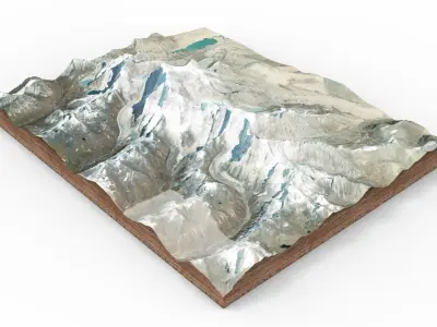 Mountain landscape 3D model 16