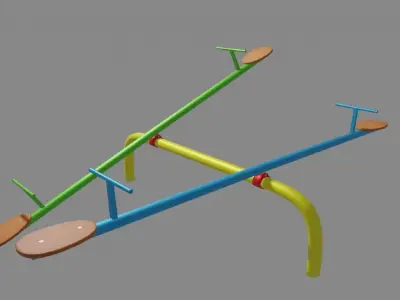 seesaw double 3D model