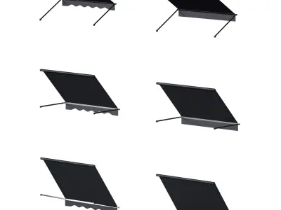 Marquise canopy visor 3D model