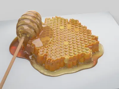 Honeycomb 3D model