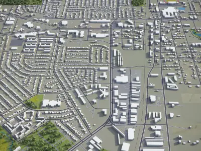 Mesquite Low-poly 3D model