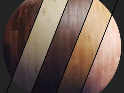 Parquet A - 2 Pattern - 5 Color - 8K - SBSAR Texture