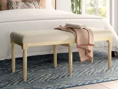 Glenoe Upholstered Bench 3D model