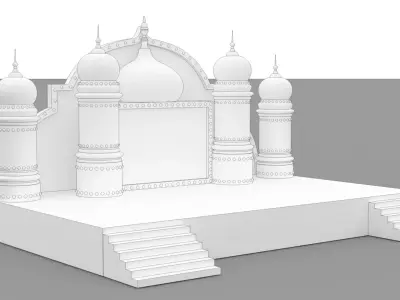 Indian Stage  3D model