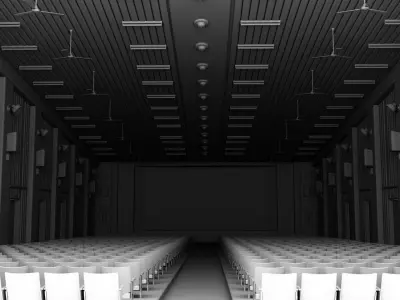 old cinema theatre 3D model