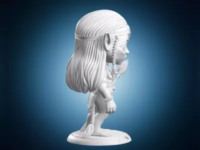 Chibi Navi Warrior Avatar Inspired Miniature 3D print model