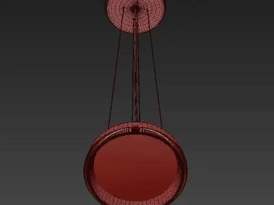 Chandelier round pendant light 3D model