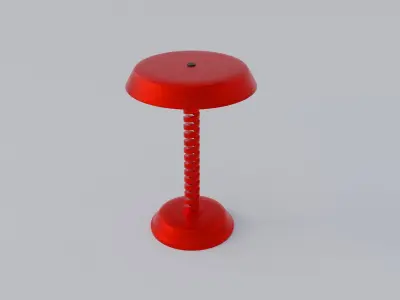 Futuristic Table Lamp 3D model