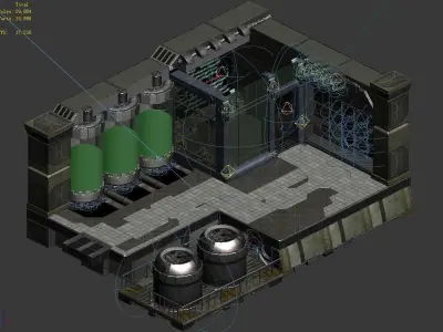 Sci Fi Building-Science Academy 04 3D model
